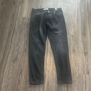 H&M Faded Black Jeans in Size 34 W